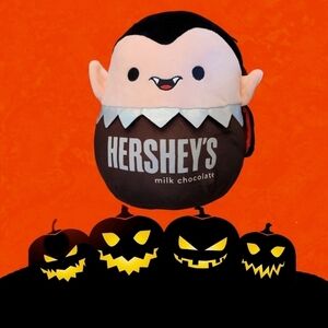 SQUISHMALLOW Hershey's Milk Chocolate Vlad the Dracula Vampire 8" Plush NWT